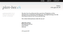 Tablet Screenshot of plan-bee.ch